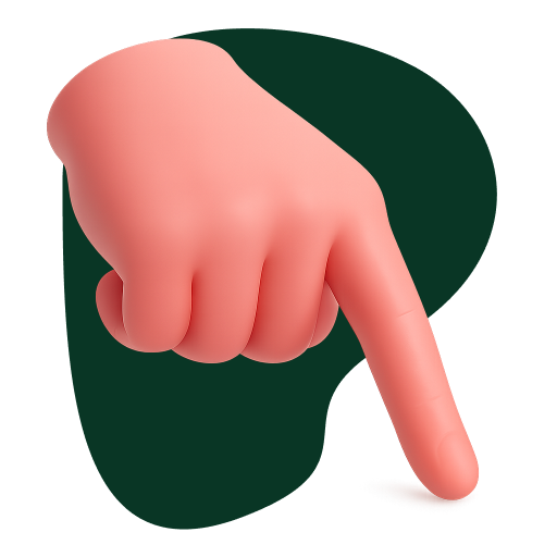 finger pointing down